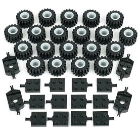 【送料無料】タイヤホイールと車軸セット - 56ピース レンガアクセサリー ベーシック クラシ