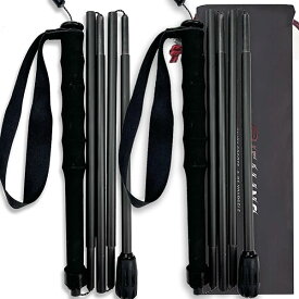 【送料無料】KHEALING トレッキングポール カーボン 折畳み【超軽量110g/120g/130G】炭素繊維 登山