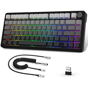 �y���������zATTACK SHARK X85���J�j�J���L�[�{�[�h�A�m�u�t��75%���C�����X�Q�[���L�[�{�[�h�AP