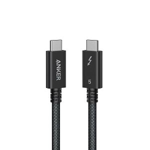 �y���������zAnker Prime USB-C & USB-C �P�[�u�� Thunderbolt 5 (240W, 80Gbps) 0.5m 240W�o�� 8K�Ή� �ő�80Gbps