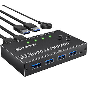 �y���������zKCEVE USB�ؑ֊�3.0�A�؂�ւ��@4����4�o�� 5Gbps�����]���A�蓮�ؑ֊�PC4��p�AUSB�f