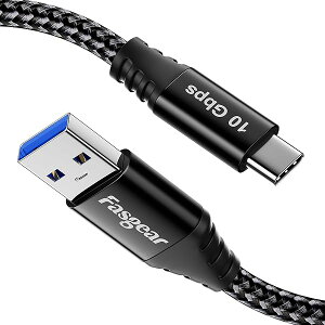 �y���������zFasgear USB3.2 Gen2 Type-C �P�[�u�� 1.5m 10Gbps �f�[�^�]�� 3A�}���[�d�Ή� Android Auto/CarPl