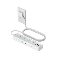 【送料無料】TESSAN 電源タップ 延長コード 2m 薄型プラグ たこあし コンセント usb付き テーブ