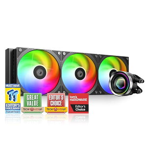 �y���������zID-COOLING FX360 INF 360mm �t��CPU�N�[���[�AARGB�C���t�B�j�e�B�~���[�G�t�F�N�g�t��A