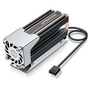 �y���������zGRAUGEAR M.2 2280 SSD�q�[�g�V���N �A���~�j�E�� 25mm�̍���PWM�t�@�� ��̏����̃q