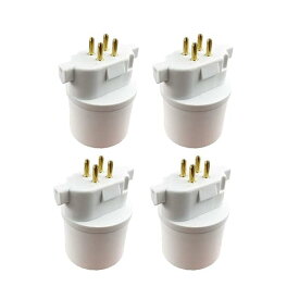 【送料無料】口金変換アダプター 変換ソケット GX10q→E26 4個入 コンパクト蛍光灯からLED電球