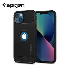 即納 Spigen シュピゲン iPhone 13/13Pro/13ProMax/13mini ラギッドアーマー マット ブラック 耐衝撃 MIL規格