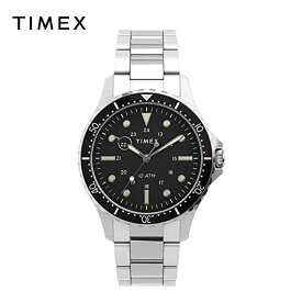 TIMEX タイメックス メンズ 腕時計 クォーツ TW2U10800 シルバー/ブラック Navi XL 41mm 日本未発売