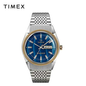 TIMEX タイメックス キュー Q メンズ 腕時計 クォーツ TW2T80800ZV シルバー/ブルー ステンレススチール 日本未発売