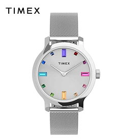 TIMEX タイメックス レディース 腕時計 クォーツ ドレスウォッチ TW2U92900VQ シルバー/マルチ ステンレススチール 日本未発売
