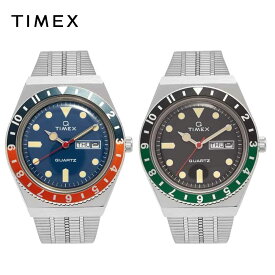 即納 TIMEX タイメックス Q メンズ アナログ 腕時計 ネイビー/オレンジ TW2U61100 ブラック/グリーン TW2U60900 復刻モデル 海外モデル リストウォッチ 日本未発売