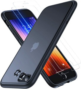 iPhone SE3/SE2/8/7 Ή 2022 P[X Sʕی10HKXtBt ubN MILKi X}zP[X