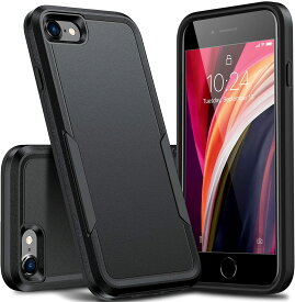 iPhone SE3/SE2/8/7 対応 2022 ケース ブラック ラギッド 耐衝撃 ミリタリー サバゲ アウトドア ワイヤレス充電対応 日本未発売