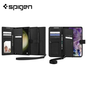 Spigen VsQ 蒠^ PUU[ J[h7[ EHbgS Plus/ubN Galaxy MNV[ S23 (SC-52D SCG20) / S23Ultra (SC-52D SCG20) Ή 2023 P[X Jo[ 