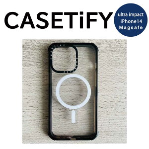 CASETiFY P[XeBt@C }OZ[t MagSafe Ή iPhone 14/14Pro/14Plus/14ProMax P[X Jo[ ultra impact EgCpNg NA/ubN {