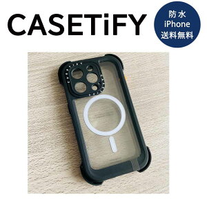 CASETiFY P[XeBt@C MagSafe Ή h IP68 oEXGNXg[ iPhone14Pro/14ProMax P[X Jo[ EH[^[v[t 