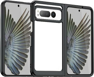 ���[ Google Pixel Fold �X�}�z�P�[�X �N���A �����u���b�N �J���������Y�ی� �ɔ� �Ռ��z�� �S�ʕی� TPU �C�菝�h�~ �w��h�~ �����h�~ �U�M���H �O�[�O�� �s�N�Z�� 2023 �ϏՌ� �y�� �J�o�[ ����