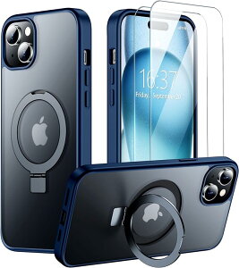iPhone15�V���[�Y MagSafe �}�O�Z�[�t �Ή� �~���^���[�O���[�h �����K���X �X�N���[�� �v���e�N�^�[ �J���������Y �v���e�N�^�[ 2���t�� �X���� �L�b�N�X�^���h �J�o�[ �u���[ 15/15Pro/15Plus/15ProMax