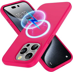 iPhone15�V���[�Y Magsafe �}�O�Z�[�t �Ή� �J���������Y�ی� �~���^���[�O���[�h �}�C�N���t�@�C�o�[���n �V���R�� �J�o�[ �z�b�g�s���N 15/15Pro/15Plus/15ProMax �P�[�X �ϏՌ� ���^ �y�� ���C�����X