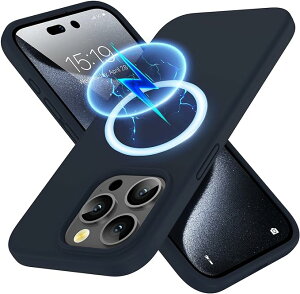 iPhone15�V���[�Y Magsafe �}�O�Z�[�t �Ή� �J���������Y�ی� �~���^���[�O���[�h �}�C�N���t�@�C�o�[���n �V���R�� �J�o�[ �l�C�r�[ 15/15Pro/15Plus/15ProMax �P�[�X �ϏՌ� ���^ �y�� ���C�����X�[�d 