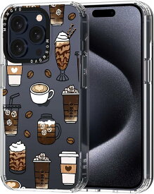 iPhone15シリーズ クリア 透明 カメラレンズ保護 ミリタリーグレード スリム フィット 剥離防止テクノロジー TPU素材 カバー コーヒー 15/15Pro/15Plus/15ProMax ケース 耐衝撃 薄型 軽量 ワイヤレス充電 送料無料