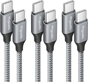 [ iPhone15 [dP[u ^CvC USB-C & USB-C P[u 2m/1m/1m / 3{ O[ }[d f[^] iPhone / MacBook / iPad /Google Pixel / Galaxy Ή