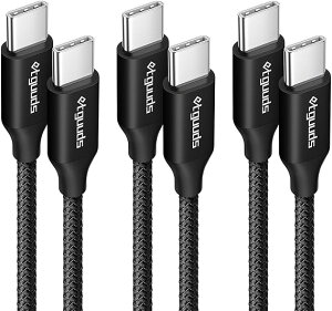 [ iPhone15 [dP[u ^CvC USB-C & USB-C P[u 2m/1m/1m / 3{ ubN }[d f[^] iPhone / MacBook / iPad /Google Pixel / Galaxy Ή