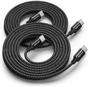 [ iPhone15 [dP[u ^CvC USB-C & USB-C P[u S2 / 2{ ubN }[d f[^] iPhone / MacBook / iPad /Google Pixel / Galaxy Ή