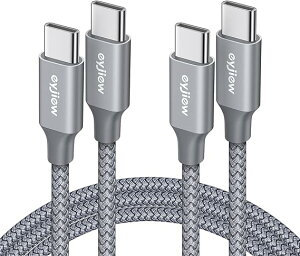 [ iPhone15 [dP[u ^CvC USB-C & USB-C P[u S2 / 2{ O[ }[d f[^] iPhone / MacBook / iPad /Google Pixel / Galaxy Ή