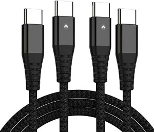 [ iPhone15 [dP[u ^CvC USB-C & USB-C P[u S2 / 2{ ubN }[d f[^] iPhone / MacBook / iPad /Google Pixel / Galaxy Ή