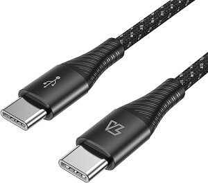 [ iPhone15 [dP[u ^CvC USB-C & USB-C P[u 2m / 1{ ubN }[d f[^] iPhone / MacBook / iPad /Google Pixel / Galaxy Ή