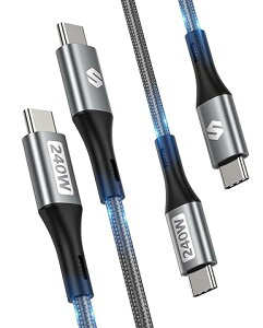 iPhone15 [dP[u ^CvC USB-C & USB-C P[u S5 /2{ O[ }[d f[^] iPhone / MacBook / iPad /Google Pixel / Galaxy Ή