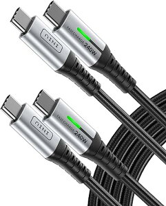 iPhone15 [dP[u ^CvC USB-C & USB-C P[u 2m /2{ ubN }[d f[^] iPhone / MacBook / iPad /Google Pixel / Galaxy Ή