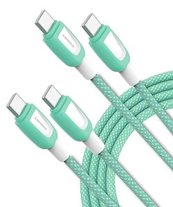 iPhone15 [dP[u ^CvC USB-C & USB-C P[u S2 / 2{ O[/zCg }[d f[^] iPhone / MacBook / iPad /Google Pixel / Galaxy Ή