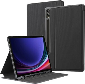 Galaxy �M�����N�V�[ Tab S9 FE 10.9�C���` / S9 FE+ 12.4�C���` �P�[�X �蒠�^ �A�C�{���[�u���b�N S �y���z���_�[�t�� �X���� �}���`����p PU���U�[ TPU �I�[�g�X���[�v�E�F�C�N�@�\ ���C�����X�[�d 
