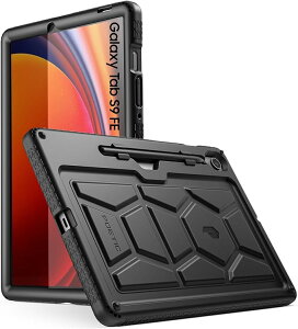 Galaxy �M�����N�V�[ Tab S9 FE 10.9�C���` / S9 FE+ 12.4�C���` �P�[�X �w�ʃP�[�X �u���b�N S �y���z���_�[�t�� �V���R�� �T�C�h�O���b�v �R�[�i�[�v���e�N�V���� �^�u���b�g �J�o�[ 2023 ��������