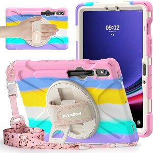 Galaxy �M�����N�V�[ Tab S9 FE 10.9�C���` / S9 FE+ 12.4�C���` �P�[�X �w�ʃP�[�X �J���t�� �s���N �V�����_�[ S �y���z���_�[�t�� �n�[�h PC �V���R�� �n���h�X�g���b�v �L�b�N�X�^���h �^�u���b�g 