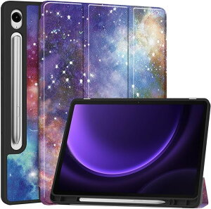 Galaxy �M�����N�V�[ Tab S9 FE 10.9�C���` / S9 FE+ 12.4�C���` �P�[�X �蒠�^ �M�����N�V�[ S �y���z���_�[�t�� �X���� PU���U�[ TPU �o�b�N�V�F���t�� �I�[�g�X���[�v�E�F�C�N�@�\ �O�܂�X�^���h 