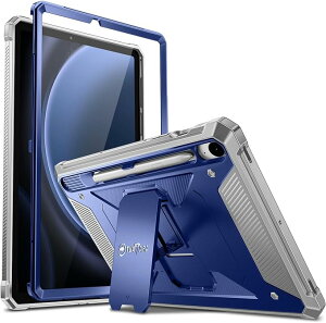 Galaxy �M�����N�V�[ Tab S9 FE 10.9�C���` / S9 FE+ 12.4�C���` �P�[�X �w�ʃP�[�X �l�C�r�[ S �y���z���_�[ �����X�N���[���v���e�N�^�[ ��w���S�ی� �n�C�u���b�h �\�t�g TPU �n�[�h PC �L�b�N�X�^��