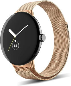 ���[ �O�[�O�� �s�N�Z�� �E�H�b�` �o���h Google Pixel Watch 2 / Google Pixel Watch ���[�Y�S�[���h �X�e�����X�| ���C�t�� �X�|�[�c �}�O�l�b�g�� �N���X�v �T�C�Y���߉\ �ւ��x���g �X�}�[�g�E�H�b