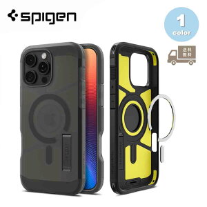 ���[ Spigen �V���s�Q�� �^�t�A�[�}�[ �}�O�t�B�b�g �t���X�g �u���b�N 2�d�\�� �P�[�X iPhone16/16Pro/16Plus/16ProMax �J�o�[ ���^ �y�� �ČRMIL�K�i �w��h�~ ���C�����X�[�d