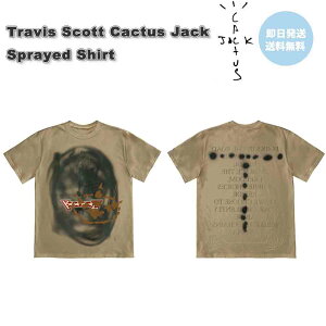 [ Travis Scott Cactus Jack gBX XRbg JN^XWbN Sprayed Shirt TVc  A Ki 