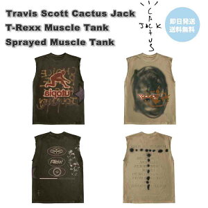���[ Travis Scott Cactus Jack �g�����B�X �X�R�b�g �J�N�^�X�W���b�N T-Rexx Muscle Tank �^���N ���� �����A ���K�i ��������
