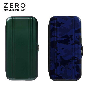 [ [no[g 蒠^ ZERO HALLIBURTON y |J[{l[g tbvP[X iPhone16/16Pro/16ProMax/15/15Pro ubN^Cv oC Jo[ Hybrid Shockproof Flip