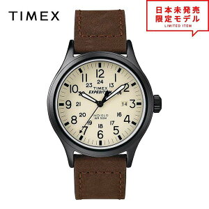 TIMEX タイメックス メンズ 腕時計 リストウォッチ T49963 ブラウン/クリーム 海外限定 時計 日本未発売 当店1年保証