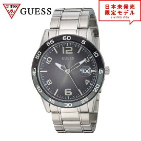 GUESS ゲス メンズ 腕時計 リストウォッチ U1172G1 シルバートーン/ブラック 海外限定 時計 日本未発売 当店1年保証 最安値挑戦中