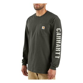 即納 Carhartt カーハート ポケット ロンT ロングスリーブ 長袖 Tシャツ ダブルスリーブ｜ピート メンズ レディース コットン 綿 US限定 日本未発売
