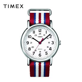 即納 TIMEX タイメックス メンズ レディース 腕時計 ウィークエンダー Weekender ホワイト x レッド T2N746 海外モデル 当店1年保証