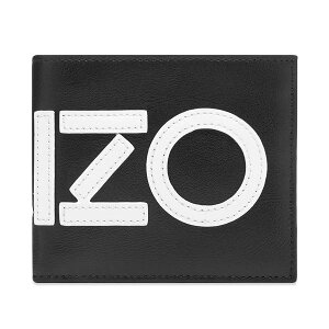 ���[ KENZO �P���]�[ Leather Logo Billfold Wallet ���U�[ ���S �r���t�H�[���h �E�H���b�g 2�܂���z �{�v �����Y ���f�B�[�X ���{������