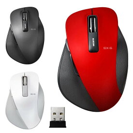 即納 無線 マウス ELECOM エレコム Mサイズ 5ボタン USBレシーバー 選べる3色 BlueLED パソコン/PC/ノートパソコン